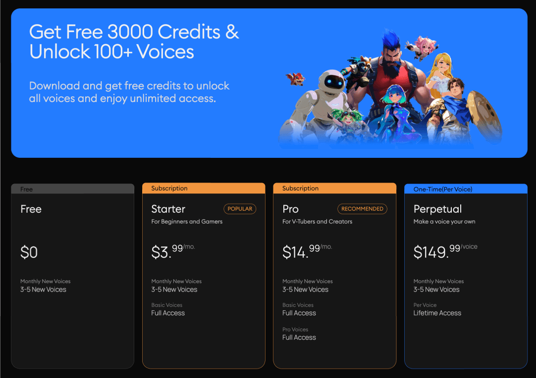 SHIFT voice card library