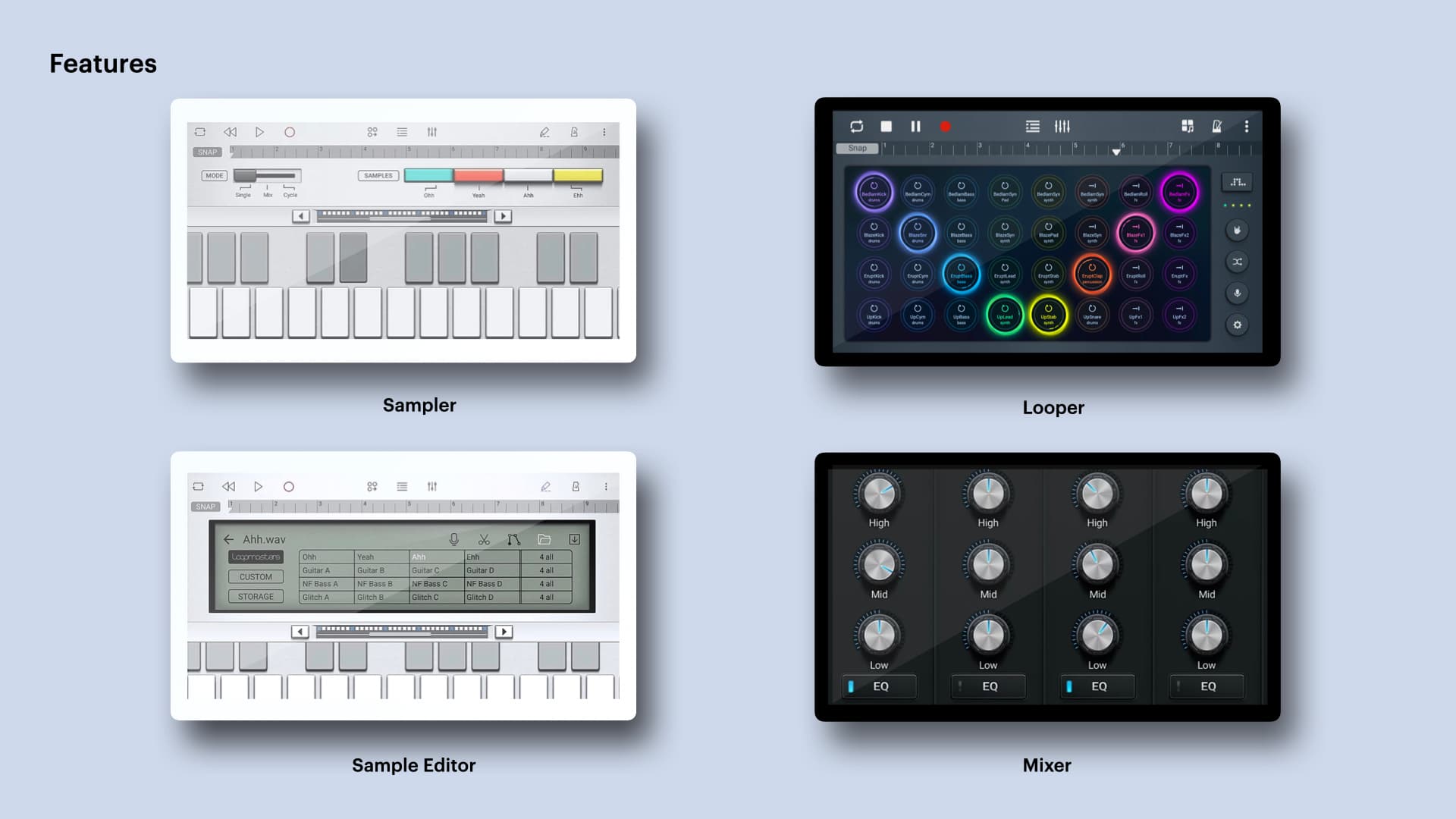 Soundcamp interface